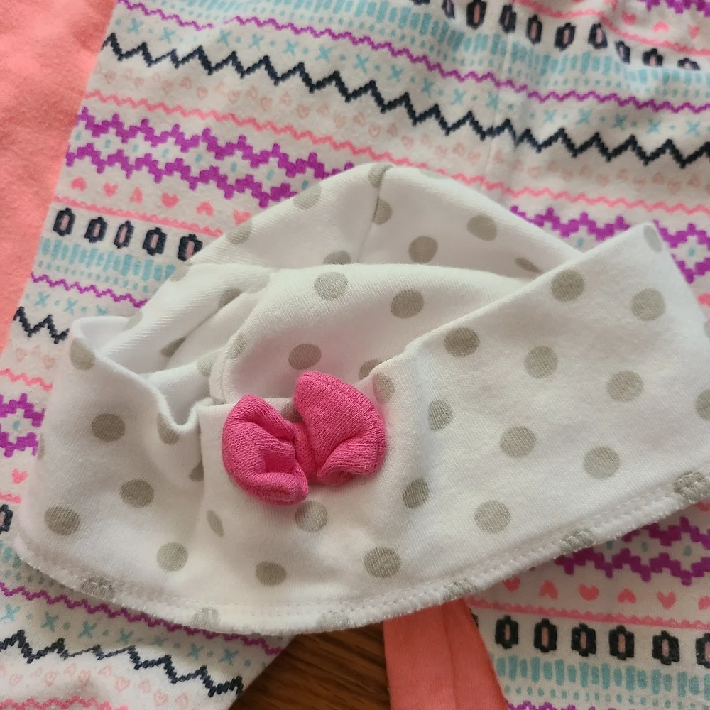 bundle baby girl 9m pants and hat